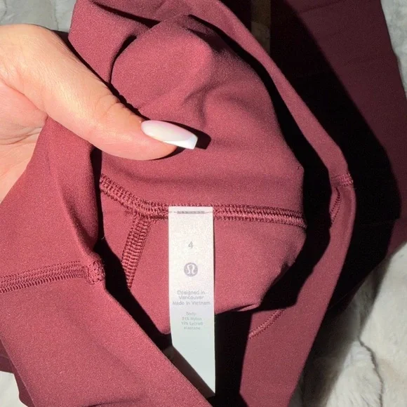lululemon athletica Maroon/Red New Align Leggings - Picture 4 of 4